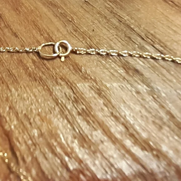 14 K yellow gold Nugget style pendant and Nugget style dangle earrings - Picture 6 of 8